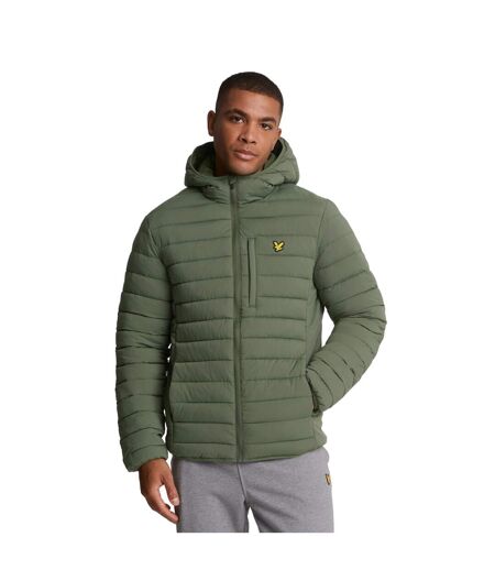 Mens stretch quilted jacket cactus green Lyle & Scott