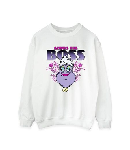 Disney Sweatshirt The Little Mermaid Ursula Mum Is The Boss - Femmes/Ladies (Blanc) - UTBI42330