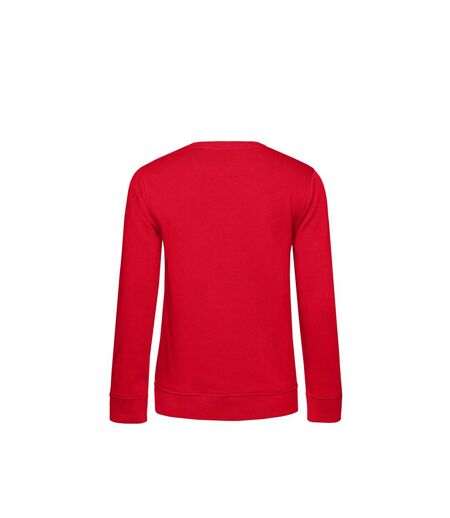 B&C Womens/Ladies Organic Sweatshirt (Red) - UTBC4721