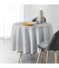 Nappe Ronde Imprimée Artchic 180cm Blanc-3