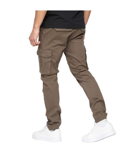 Pantalon à poches frentons homme kaki Crosshatch