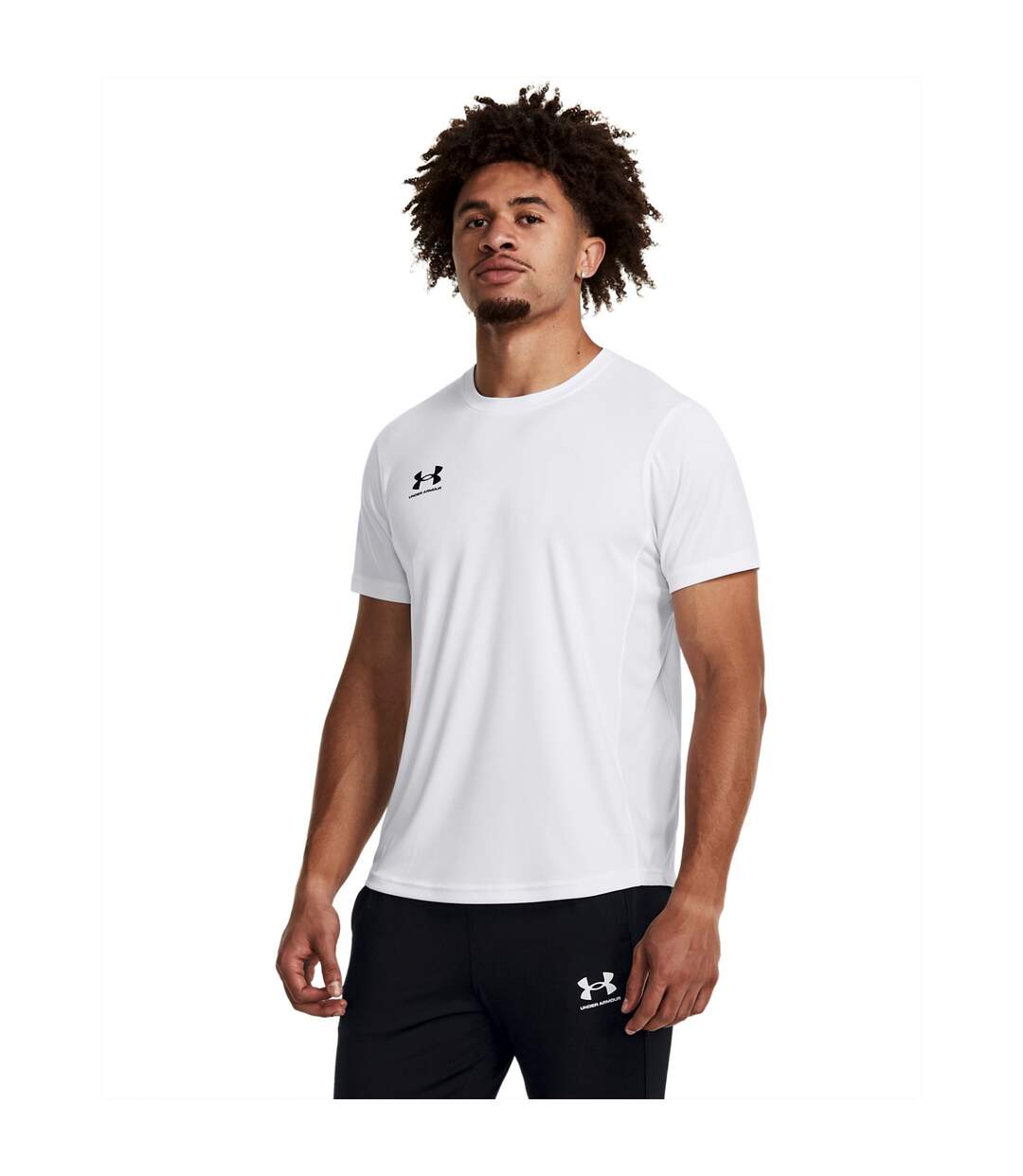 T-shirt challenger training homme blanc / noir Under Armour