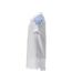 Unisex Adult Food & Care Polo Shirt White Azure Blue Mascot-2