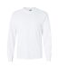 T-shirt uni à manches longues  pour homme blanc Gildan-1