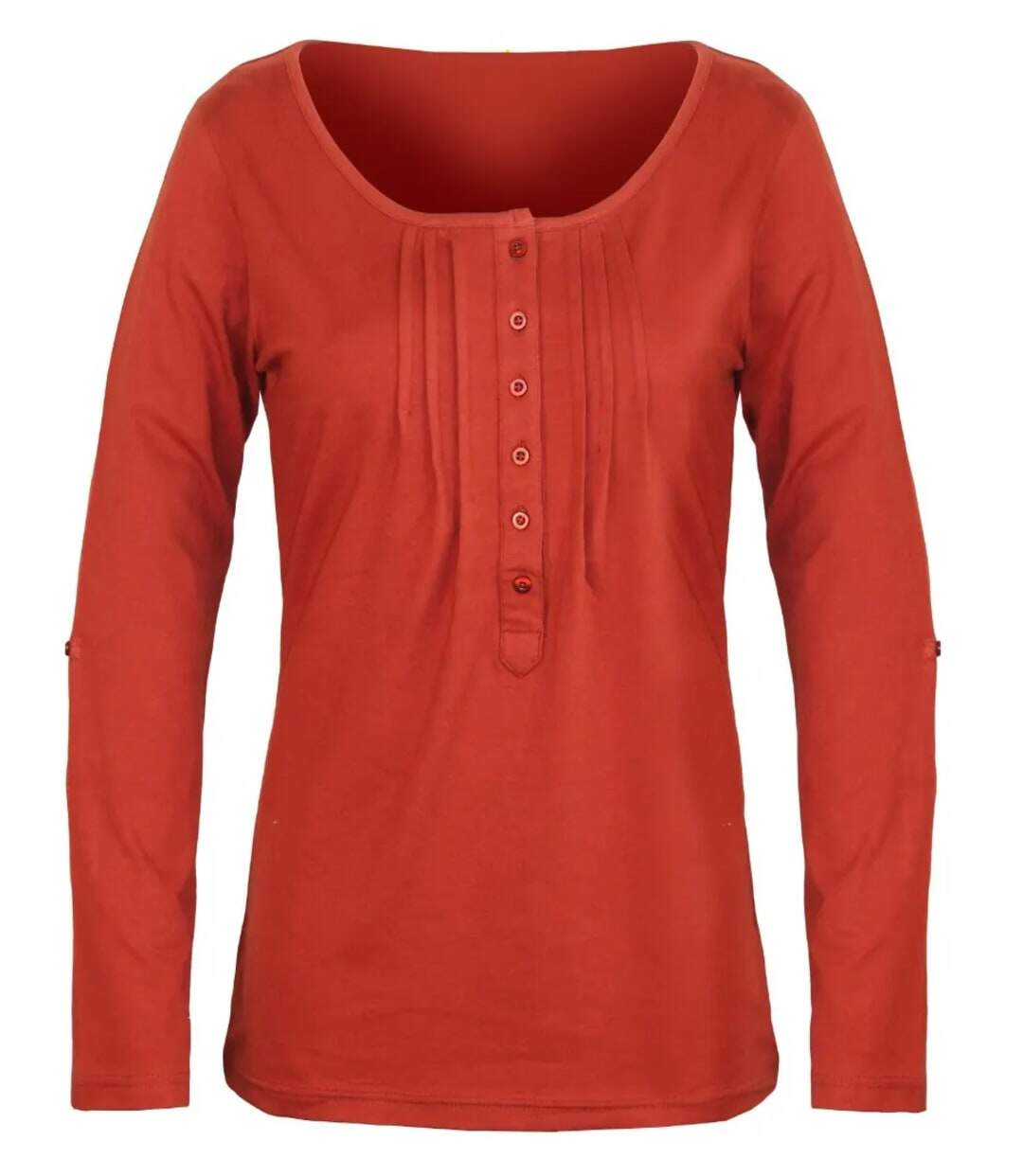 Tee-shirt MAYFLOWER NANNY2 orange sanguine à manches modulables : l'éclat du confort-5