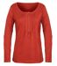 Tee-shirt MAYFLOWER NANNY2 orange sanguine à manches modulables : l'éclat du confort-5