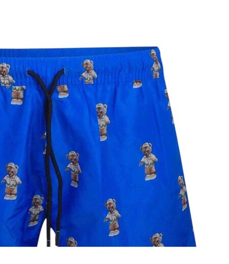 Short De Bain Motif/style Ours En Peluche Homme Bleu Philipp Plein