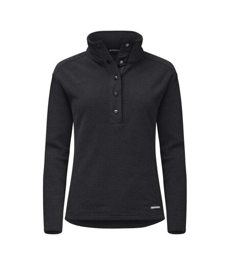 Womens/ladies hunts point fleece jacket black Cutter & Buck