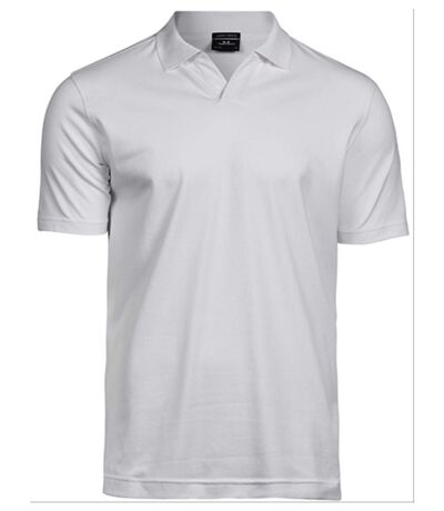 Polo col V manches courtes - Homme - 1404 - blanc
