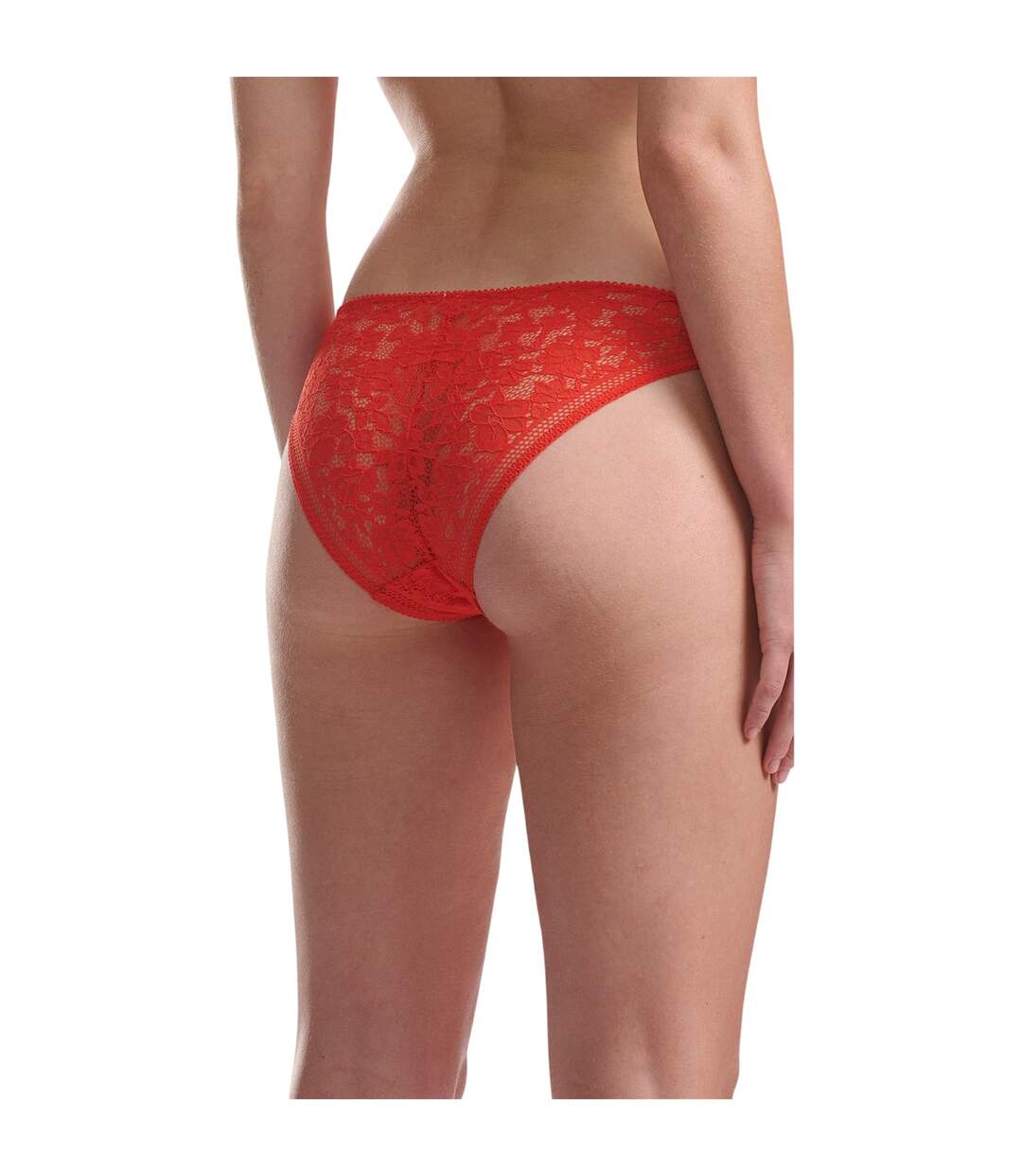Bas De Maillot De Bain Motif/style Lacets Femme Rouge Wolford-3