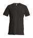 Kariban Mens Slim Fit Short Sleeve Crew Neck T-Shirt (Black)