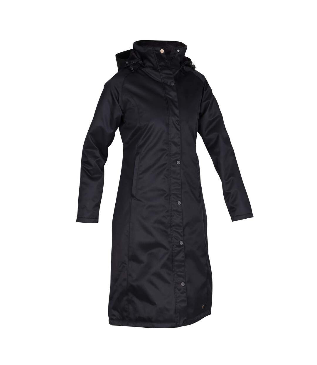 Womens/ladies halcyon waterproof coat black Aubrion-4