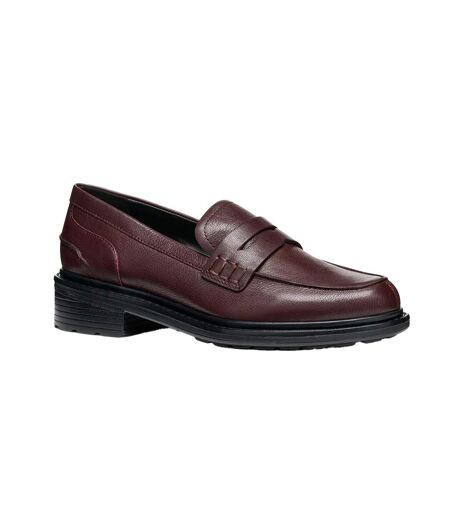 Mocassins Walk Pleasure Femme Bordeaux Geox