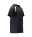T-shirt Accelerate Multisafe Homme Bleu Marine Foncé Jaune Fluo Mascot-4