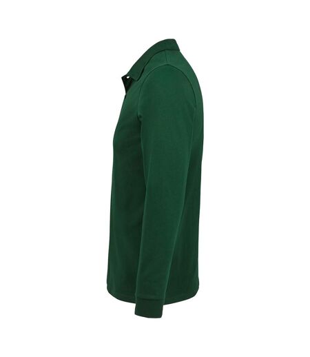 SOLS Mens Perfect Long Sleeve Piqu Polo Shirt (Bottle Green)