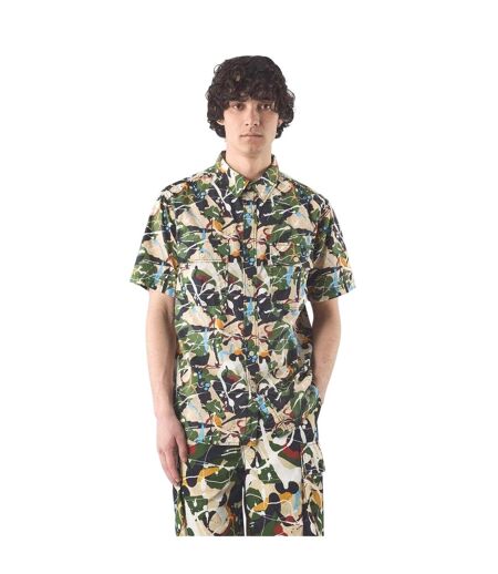 Mens Convergence Regular Shirt Multicoloured Pretty Green