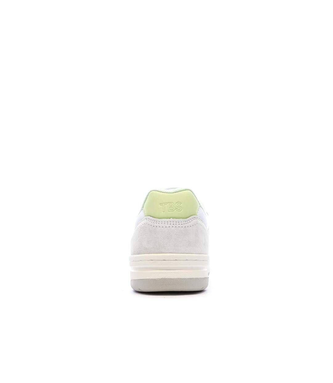 Baskets blanc/jaune femme tbs almeria-3