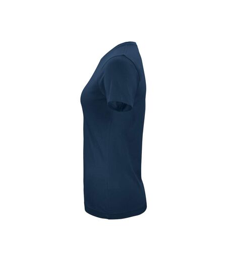 T-shirt Femme Bleu Marine Foncé Clique