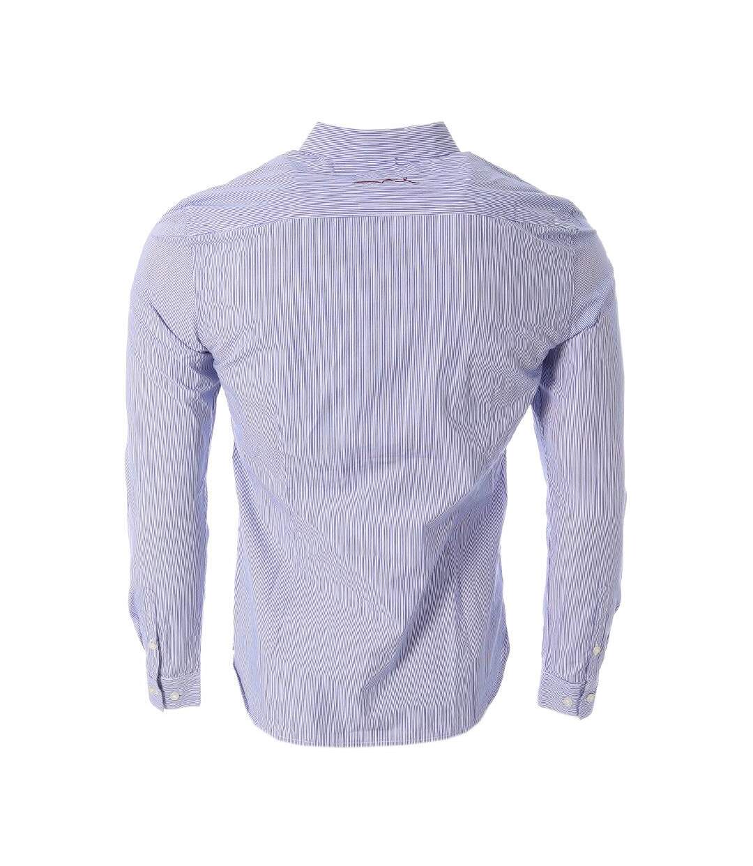 Chemises bleu/blanc à rayures homme teddy smith carton - 3xl-2