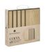 Lot de 3 Panneaux Déco Large Colva 30x30cm Naturel-4