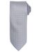 Cravate à motifs carrés - PR788 - gris silver