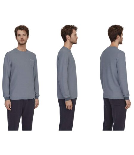 Pull en coton bleu confortable pour homme - Style décontracté et élégant au quotidien
