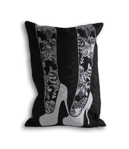 Riva Home Goody 2 Shoes Cushion Cover (Black)
