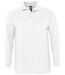 Polo manches longues - Homme - 11353 - blanc