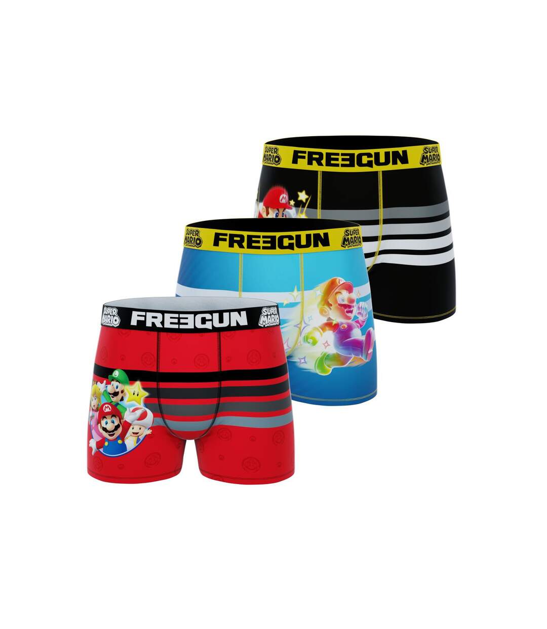 Lot de 3 boxers homme Super Mario Bros Freegun