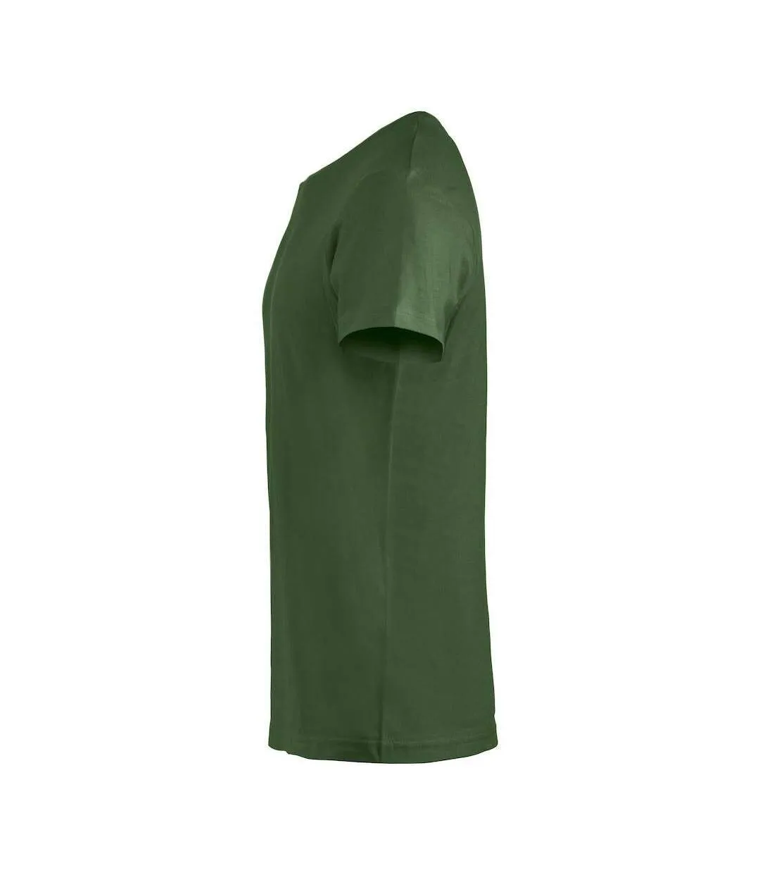 Mens Basic T-shirt Bottle Green Clique-2