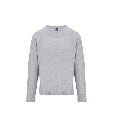 T-shirt manches longues FEMME - 04443 - gris chiné