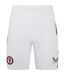 Womens/ladies Aston Villa Fc Football Shorts White Red Castore-1