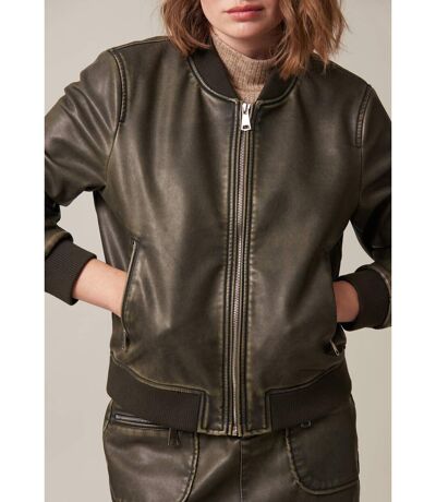 Blouson femme en simili-cuir LARA