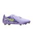 Chaussures De Foot Pour Terrain Ferme Phantom Gx Academy Homme Violet Vert Fluo Nike-1