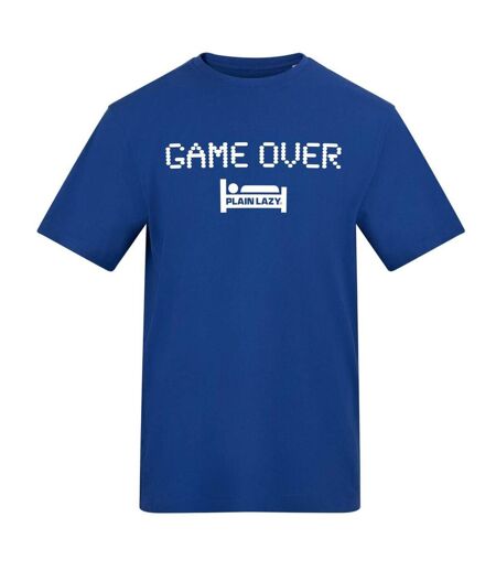 T-shirt Motif/style Imprimé Graphique Game Over Homme Bleu Plain Lazy