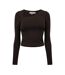 T-shirt Court Femme Marron Jack Wills-1