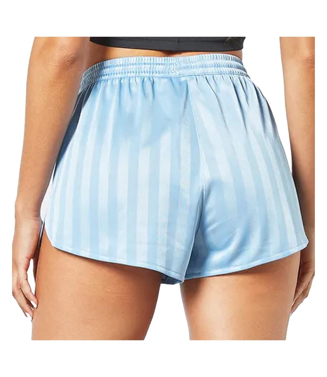 Short Bleu Femme Adidas Striped - 36