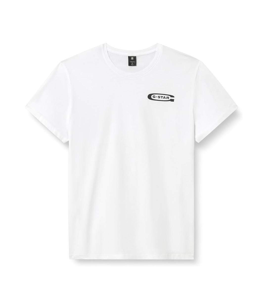 T-shirt blanc homme g-star raw chest-1