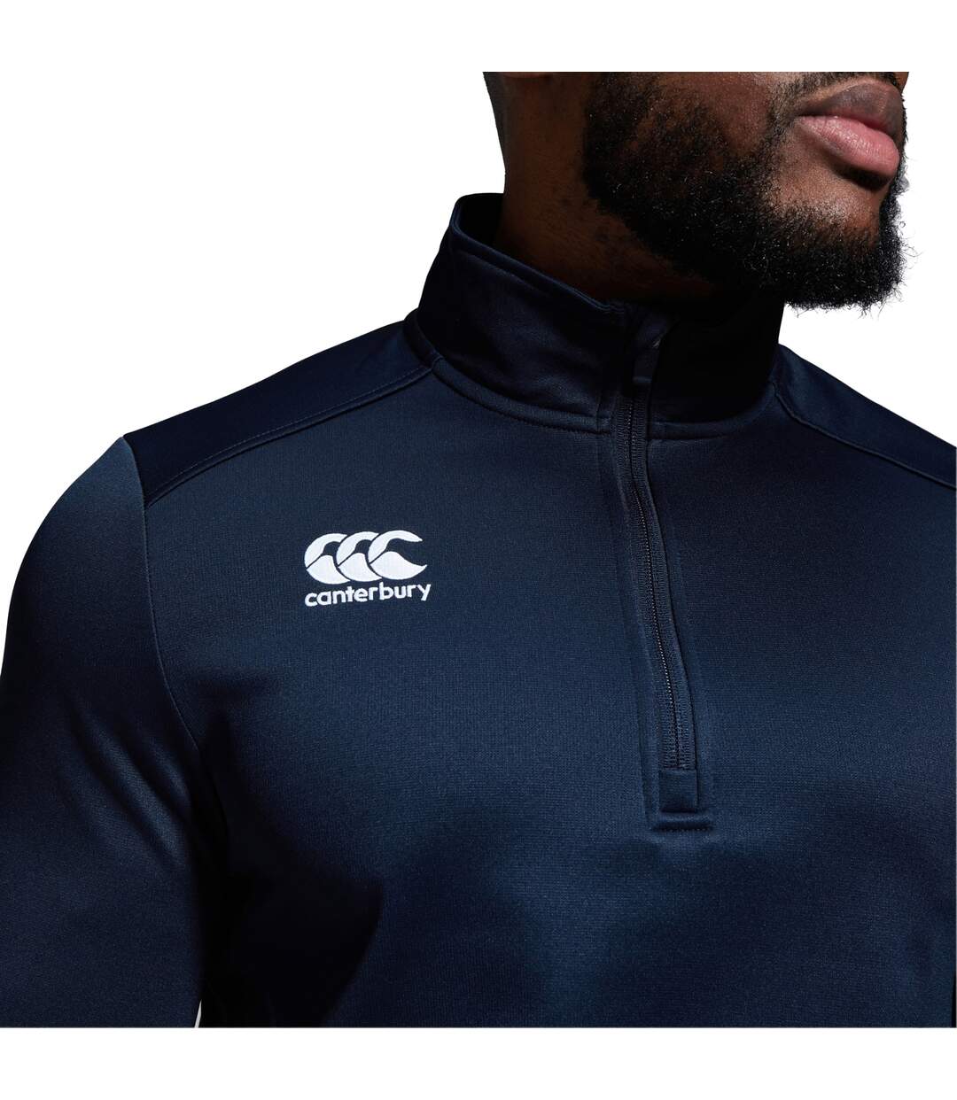 Mens Club Quarter Zip Training Midlayer Navy Canterbury-1