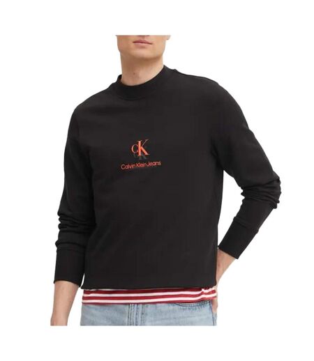 Sweat noir homme calvin klein jeans shadow - l