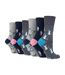 6 paires de chaussettes à motifs non élastiques pour dames-1