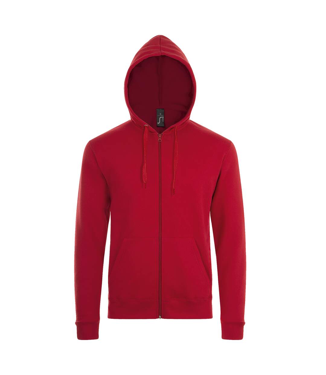 SOLS Mens Stone Zip Up Plain Hoodie (Red) - UTPC2784