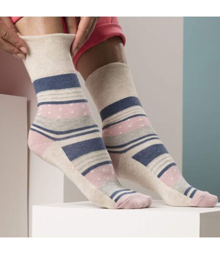 6 Paires Chaussettes Femme Coton sans Élastique
