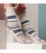 6 Paires Chaussettes Femme Coton sans Élastique-4