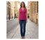 Débardeur femme MAYFLOWER REFAT : Tee-shirt sans manches fushia avec col strass étincelant-5