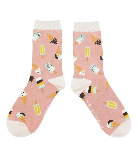Ladies Ice Cream Socks | Novelty Funny Crew Bamboo Gift Socks
