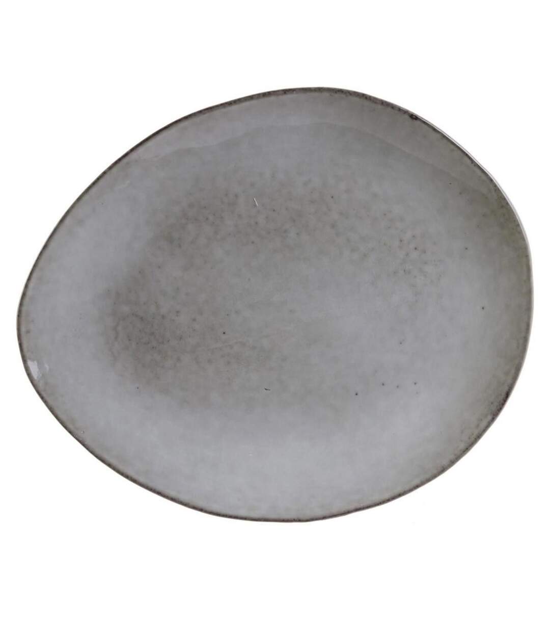 Lot de 6 Assiettes à Dessert Au Grès 22cm Gris-1