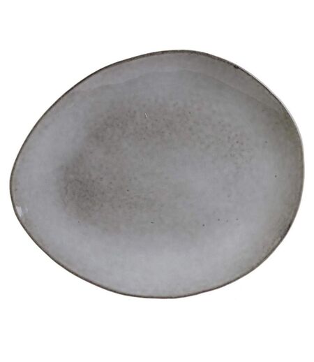 Lot de 6 Assiettes à Dessert Au Grès 22cm Gris