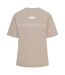 Womens/ladies Essentials Logo Boyfriend T-shirt Summer Sand Blank Essentials-3