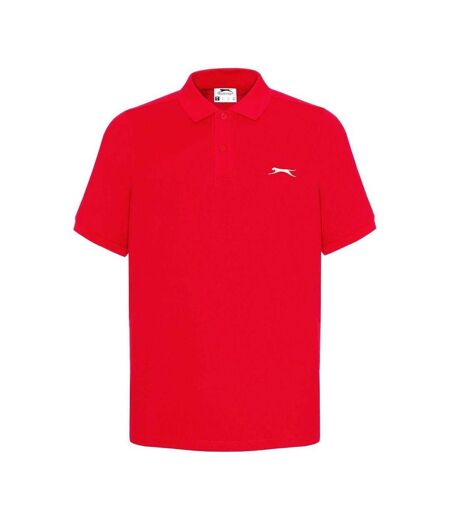 Polo Motif/style Logo Brodé Homme Rouge Slazenger